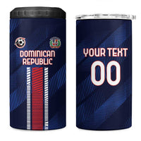 Custom Football Dominican Republic 4 in 1 Can Cooler Tumbler Go Los Quisqueyanos - Wonder Print Shop