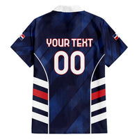 Custom Football Dominican Republic Family Matching Short Sleeve Bodycon Dress and Hawaiian Shirt Go Los Quisqueyanos - Wonder Print Shop