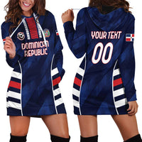 Custom Football Dominican Republic Hoodie Dress Go Los Quisqueyanos - Wonder Print Shop