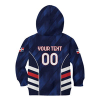 Custom Football Dominican Republic Kid Hoodie Go Los Quisqueyanos - Wonder Print Shop