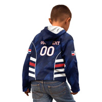 Custom Football Dominican Republic Kid Hoodie Go Los Quisqueyanos - Wonder Print Shop