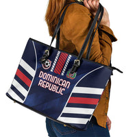 Football Dominican Republic Leather Tote Bag Go Los Quisqueyanos - Wonder Print Shop