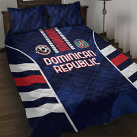 Football Dominican Republic Quilt Bed Set Go Los Quisqueyanos - Wonder Print Shop