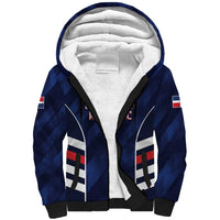 Custom Football Dominican Republic Sherpa Hoodie Go Los Quisqueyanos - Wonder Print Shop