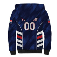 Custom Football Dominican Republic Sherpa Hoodie Go Los Quisqueyanos - Wonder Print Shop