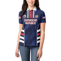 Custom Football Dominican Republic Women Polo Shirt Go Los Quisqueyanos - Wonder Print Shop