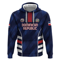 Custom Football Dominican Republic Zip Hoodie Go Los Quisqueyanos - Wonder Print Shop