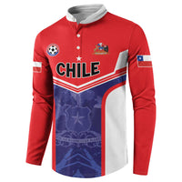 Custom Football Chile Button Sweatshirt Vamos La Roja - Wonder Print Shop