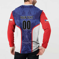 Custom Football Chile Button Sweatshirt Vamos La Roja - Wonder Print Shop