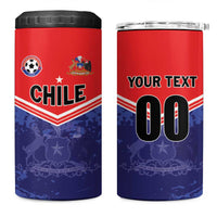 Custom Football Chile 4 in 1 Can Cooler Tumbler Vamos La Roja - Wonder Print Shop