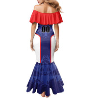 Custom Football Chile Family Matching Mermaid Dress and Hawaiian Shirt Vamos La Roja - Wonder Print Shop