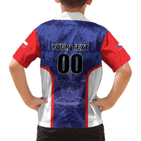 Custom Football Chile Family Matching Off Shoulder Short Dress and Hawaiian Shirt Vamos La Roja - Wonder Print Shop