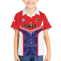 Custom Football Chile Family Matching Short Sleeve Bodycon Dress and Hawaiian Shirt Vamos La Roja - Wonder Print Shop