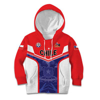 Custom Football Chile Kid Hoodie Vamos La Roja - Wonder Print Shop