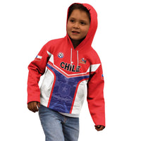 Custom Football Chile Kid Hoodie Vamos La Roja - Wonder Print Shop