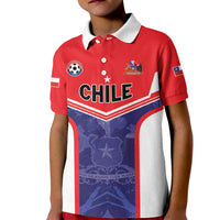 Custom Football Chile Kid Polo Shirt Vamos La Roja - Wonder Print Shop