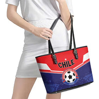 Football Chile Leather Tote Bag Vamos La Roja - Wonder Print Shop