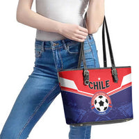 Football Chile Leather Tote Bag Vamos La Roja - Wonder Print Shop