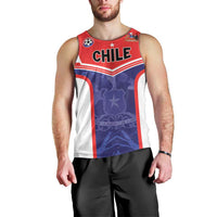 Custom Football Chile Men Tank Top Vamos La Roja - Wonder Print Shop