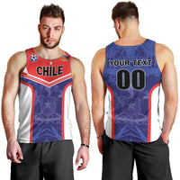 Custom Football Chile Men Tank Top Vamos La Roja - Wonder Print Shop
