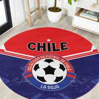 Football Chile Round Carpet Vamos La Roja - Wonder Print Shop