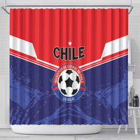 Football Chile Shower Curtain Vamos La Roja - Wonder Print Shop