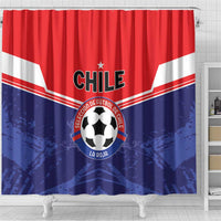 Football Chile Shower Curtain Vamos La Roja - Wonder Print Shop