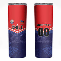 Custom Football Chile Skinny Tumbler Vamos La Roja - Wonder Print Shop