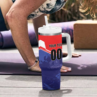 Custom Football Chile Tumbler With Handle Vamos La Roja - Wonder Print Shop