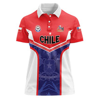 Custom Football Chile Women Polo Shirt Vamos La Roja - Wonder Print Shop