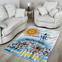Argentina 2024 Football Champions Area Rug Vamos La Seleccion Otra Vez Juntos - Wonder Print Shop