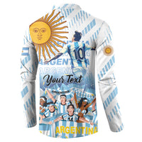 Argentina 2024 Football Champions Button Sweatshirt Vamos La Seleccion Otra Vez Juntos - Wonder Print Shop