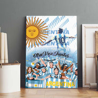 Argentina 2024 Football Champions Canvas Wall Art Vamos La Seleccion Otra Vez Juntos - Wonder Print Shop