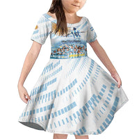 Argentina 2024 Football Champions Family Matching Mermaid Dress and Hawaiian Shirt Vamos La Seleccion Otra Vez Juntos - Wonder Print Shop