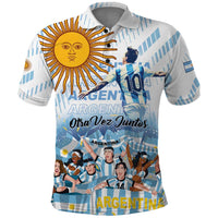 Argentina 2024 Football Champions Polo Shirt Vamos La Seleccion Otra Vez Juntos - Wonder Print Shop