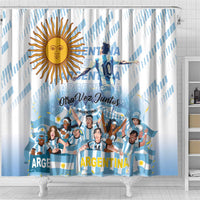 Argentina 2024 Football Champions Shower Curtain Vamos La Seleccion Otra Vez Juntos