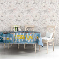 Argentina 2024 Football Champions Tablecloth Vamos La Seleccion Otra Vez Juntos - Wonder Print Shop