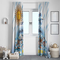Argentina 2024 Football Champions Window Curtain Vamos La Seleccion Otra Vez Juntos - Wonder Print Shop
