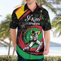 Personalized Saint Kitts and Nevis Cricket Champions Hawaiian Shirt - Wonder Print Shop