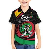 Personalized Saint Kitts and Nevis Cricket Champions Kid Hawaiian Shirt - Wonder Print Shop