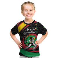 Personalized Saint Kitts and Nevis Cricket Champions Kid T Shirt - Wonder Print Shop