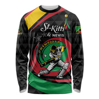 Personalized Saint Kitts and Nevis Cricket Champions Long Sleeve Shirt - Wonder Print Shop