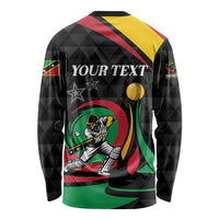 Personalized Saint Kitts and Nevis Cricket Champions Long Sleeve Shirt - Wonder Print Shop