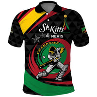 Personalized Saint Kitts and Nevis Cricket Champions Polo Shirt - Wonder Print Shop
