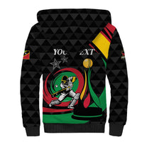 Personalized Saint Kitts and Nevis Cricket Champions Sherpa Hoodie - Wonder Print Shop