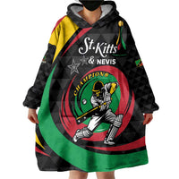 Personalized Saint Kitts and Nevis Cricket Champions Wearable Blanket Hoodie - Wonder Print Shop
