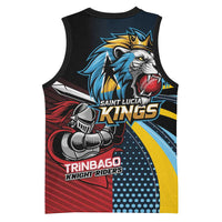 Knight Riders Trinbago Vs Kings St Lucia Cricket Basketball Jersey - Wonder Print Shop
