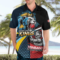 Knight Riders Trinbago Vs Kings St Lucia Cricket Hawaiian Shirt - Wonder Print Shop