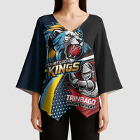 Knight Riders Trinbago Vs Kings St Lucia Cricket Kimono Sleeve Blouse - Wonder Print Shop