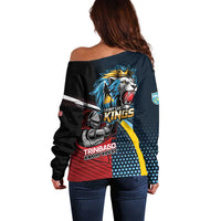 Knight Riders Trinbago Vs Kings St Lucia Cricket Off Shoulder Sweater - Wonder Print Shop